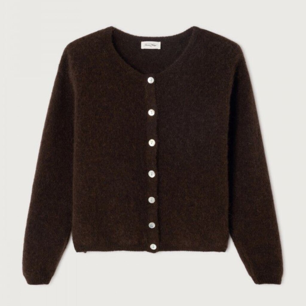 American Vintage vest VITO19EH25 in cafe chine