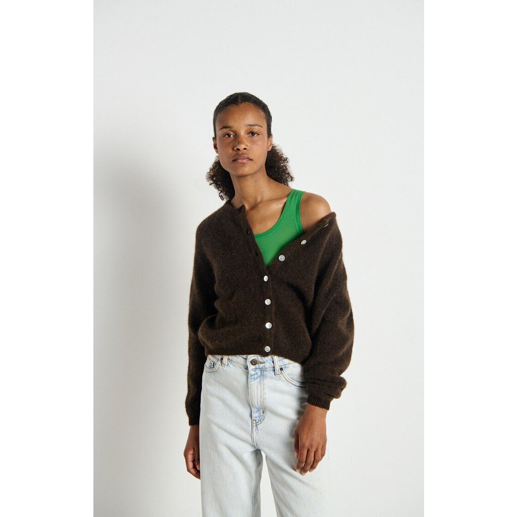 American Vintage vest VITO19EH25 in cafe chine