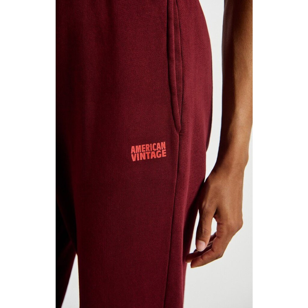 American Vintage sweatpants IZU05BH25 in cerisier vintage