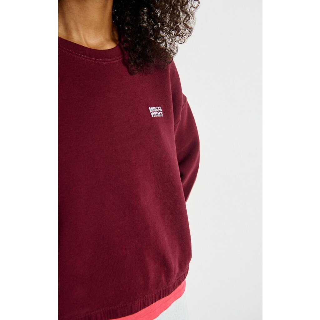 American Vintage sweater IZU03AH25 in cerisier vintage