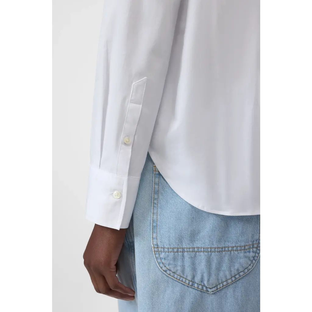 CLOSED blouse met strik detail C94673-252-22 in white