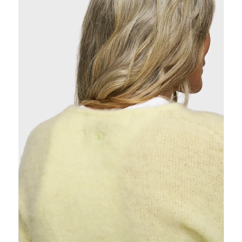 10 Days trui Soft Knit in pastel yellow