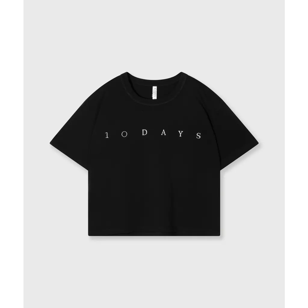 10 Days t-shirt logo in black