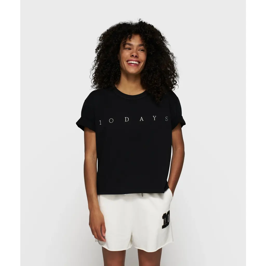10 Days t-shirt logo in black