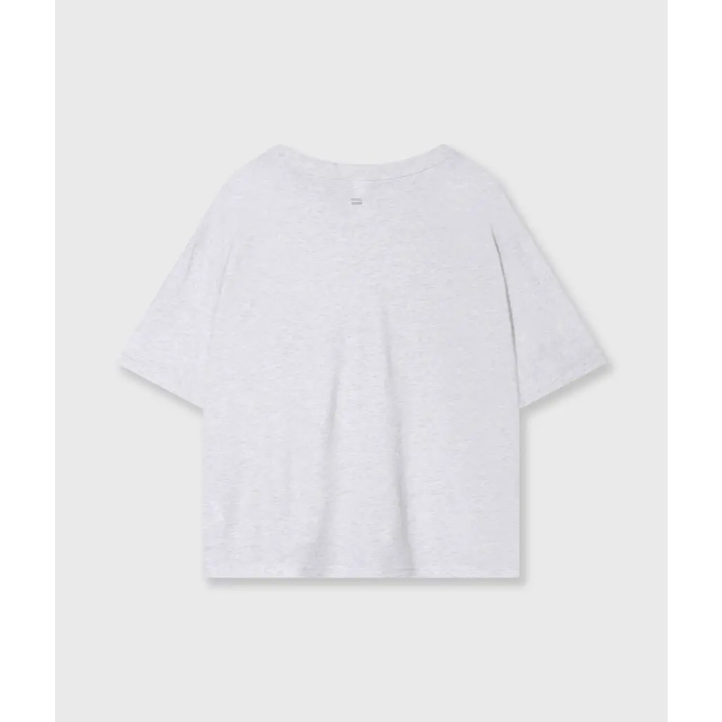 10 Days crew neck t-shirt logo in white-grey melee