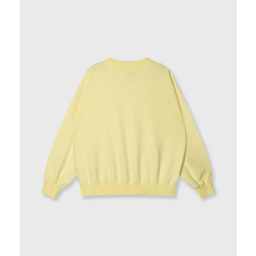 10 Days oversized sweater logo in pastel yellow