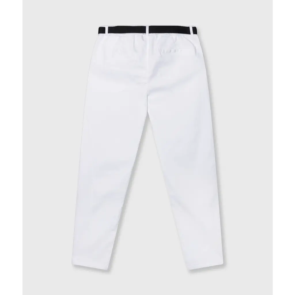 10 Days pantalon met riem in optic white