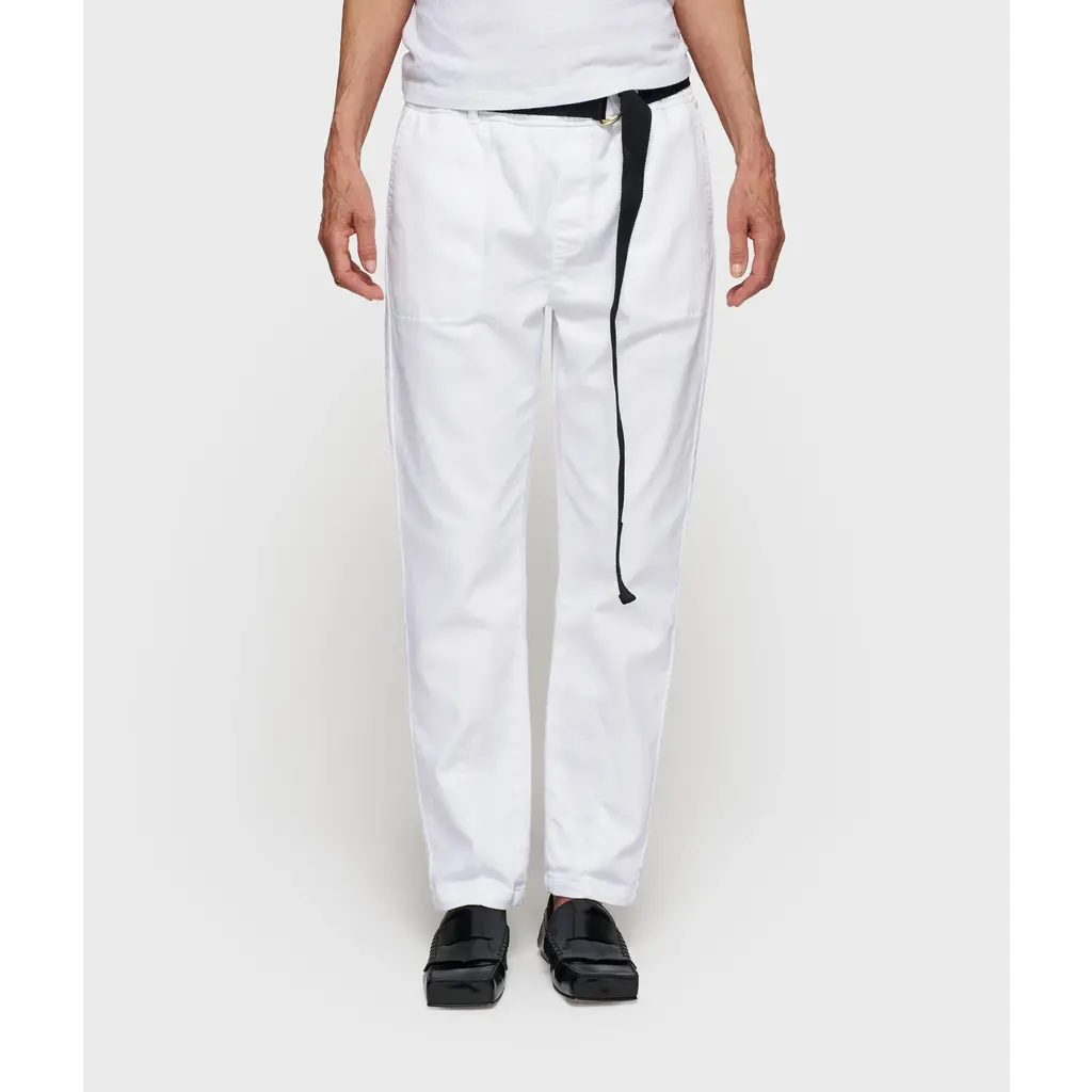 10 Days pantalon met riem in optic white