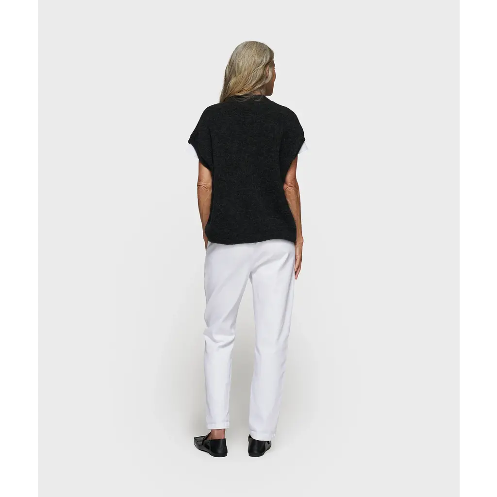 10 Days pantalon met riem in optic white