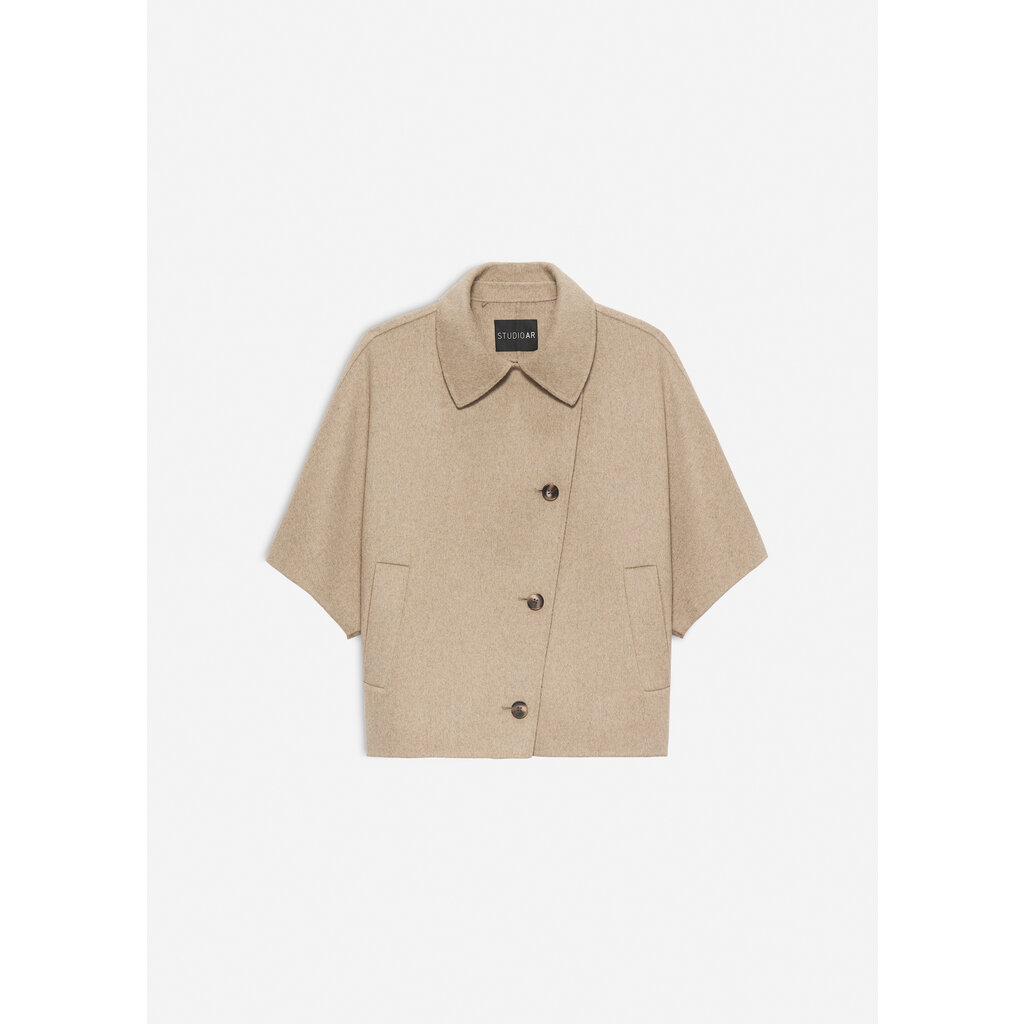 Studio AR cape Avy in dark beige