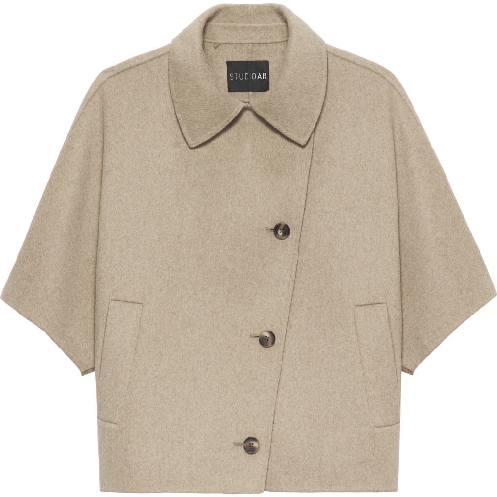 Studio AR cape Avy in dark beige