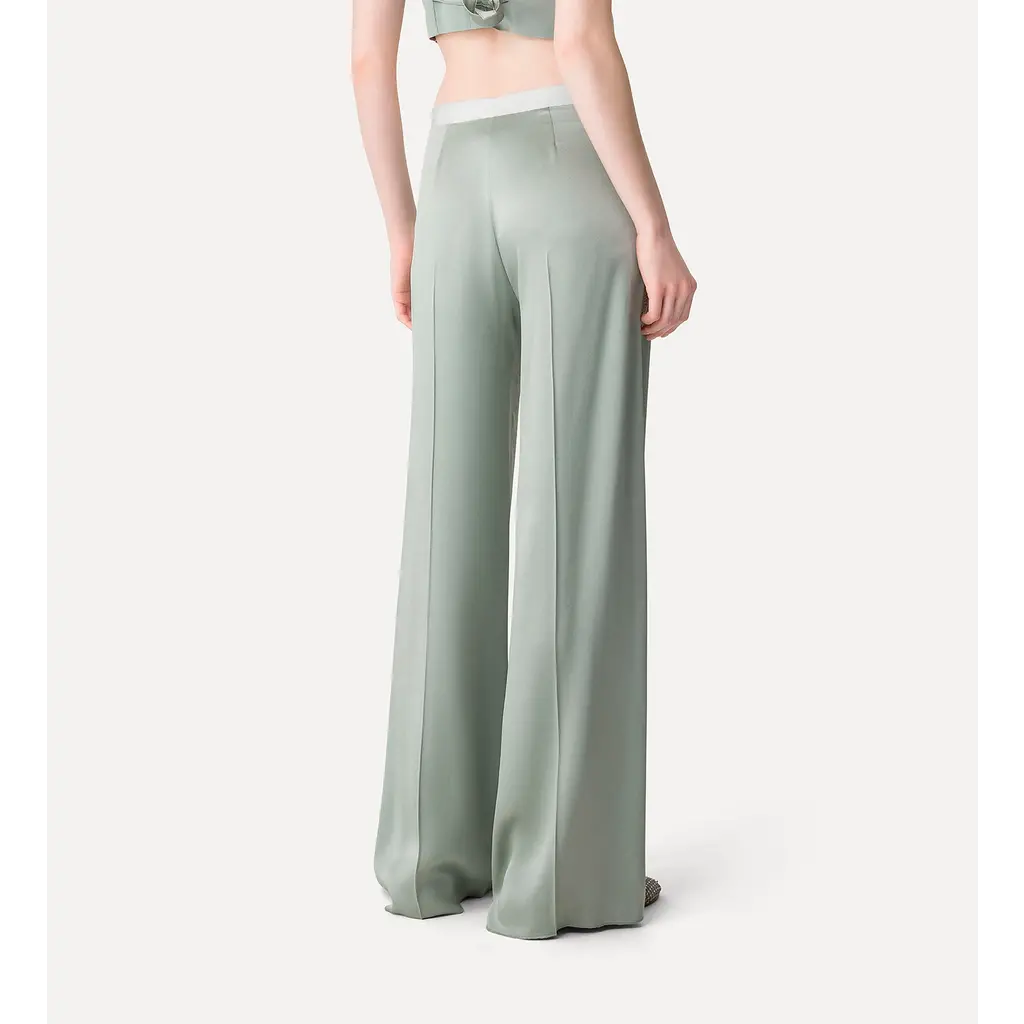 Forte Forte pantalon satin 14061 in lichene
