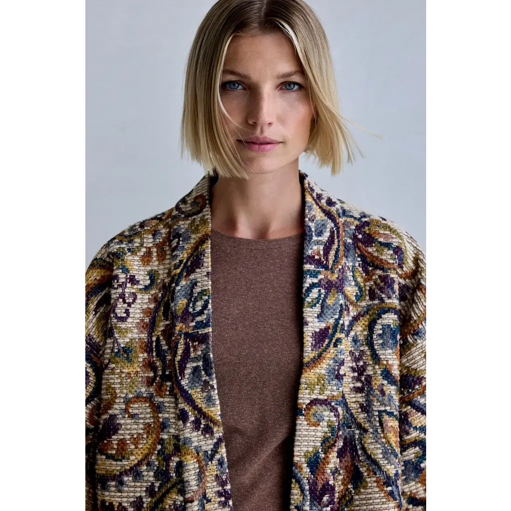 Femmes du Sud kimono Esmay Jacquard in mutlicolour