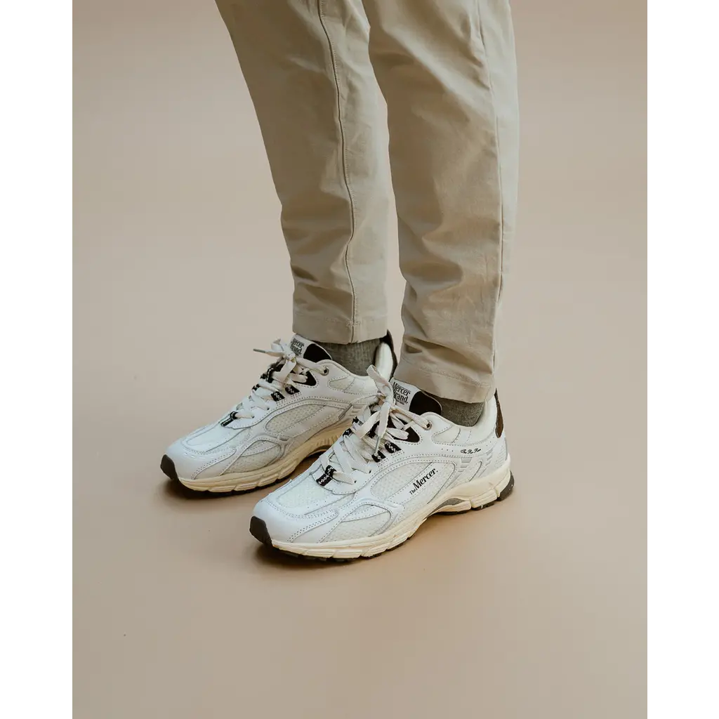 Mercer sneaker The Re-Run Vintage in white/brown