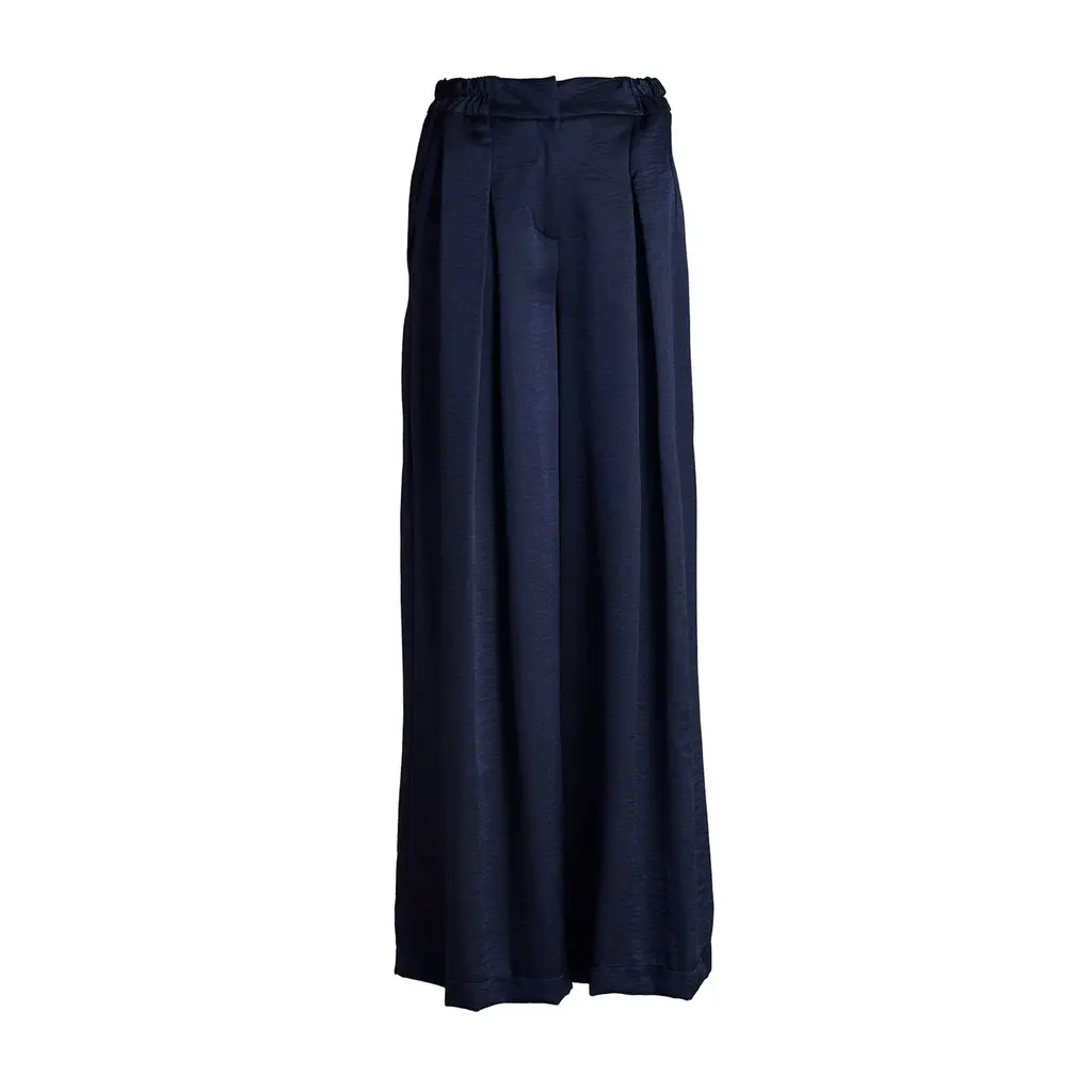 Femmes du Sud pantalon Sud Odila Satin in navy