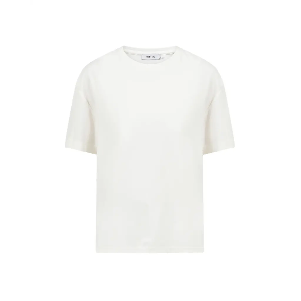 Knit-ted t-shirt Hazel in off white