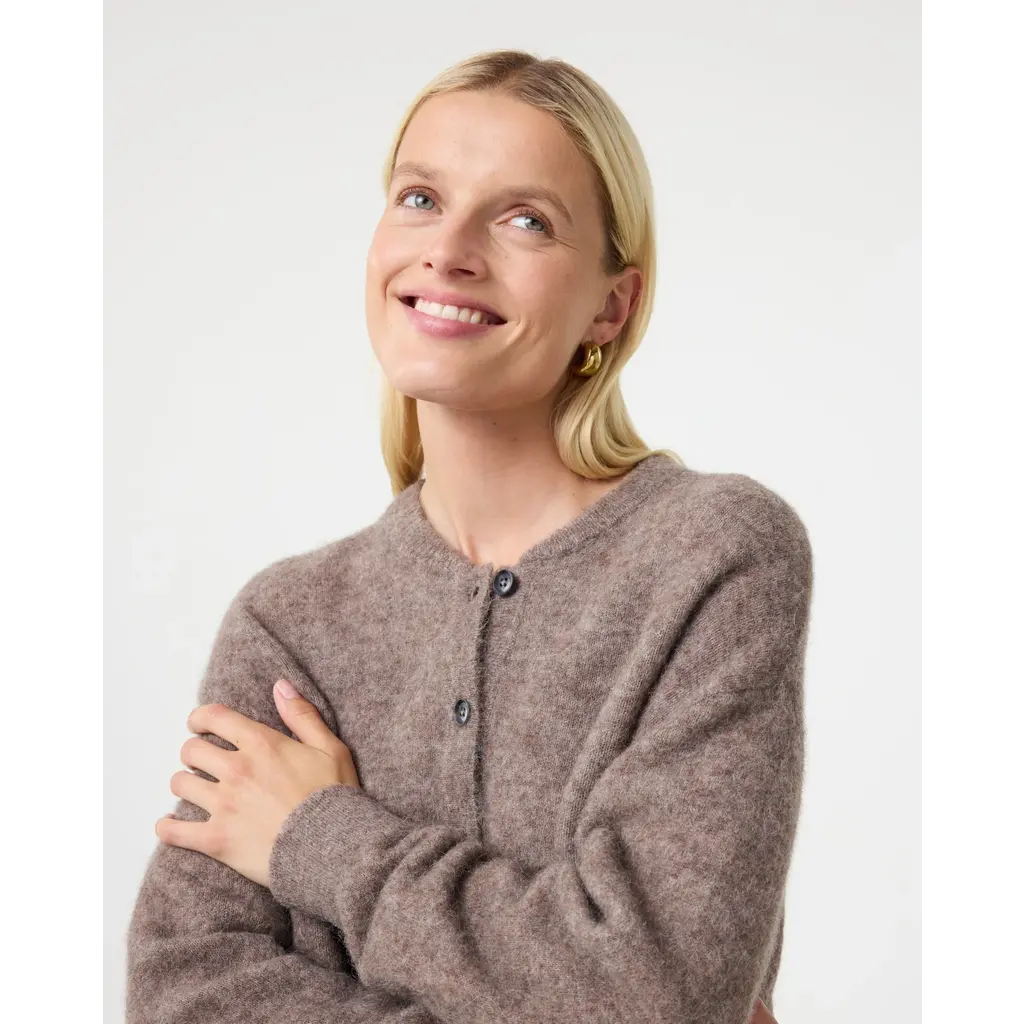 Knit-ted vest Britney in walnut
