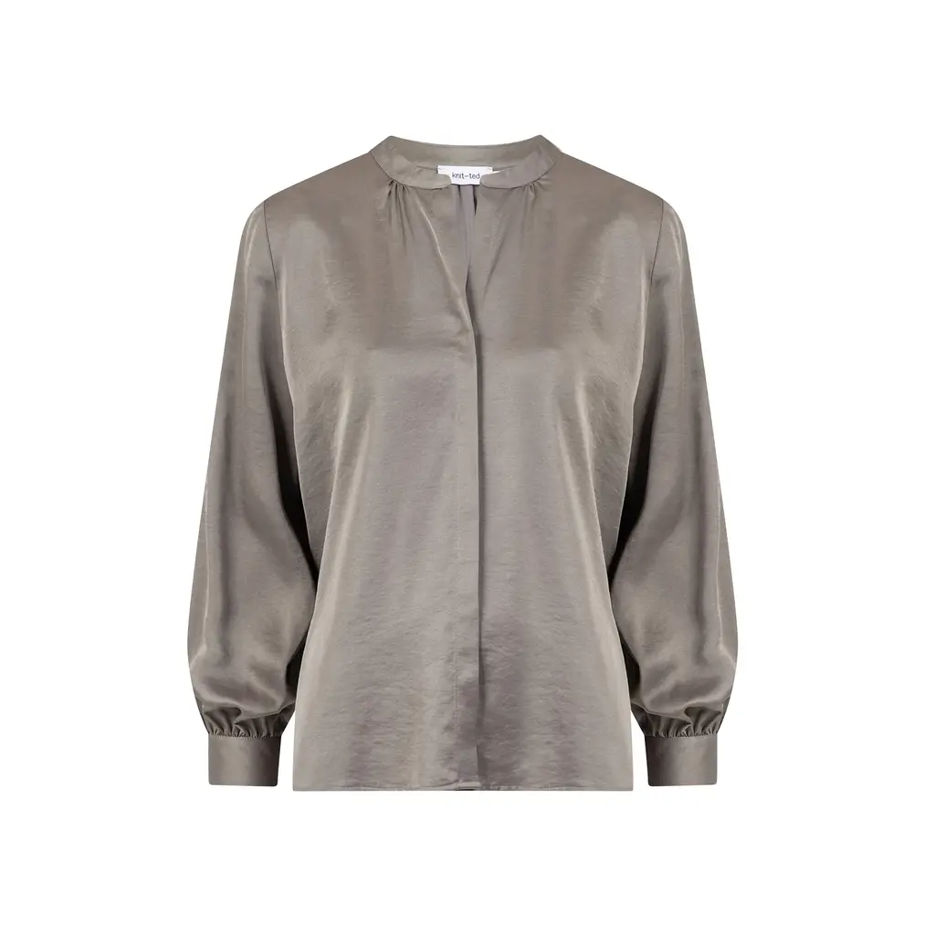 Knit-ted blouse Nova in grey