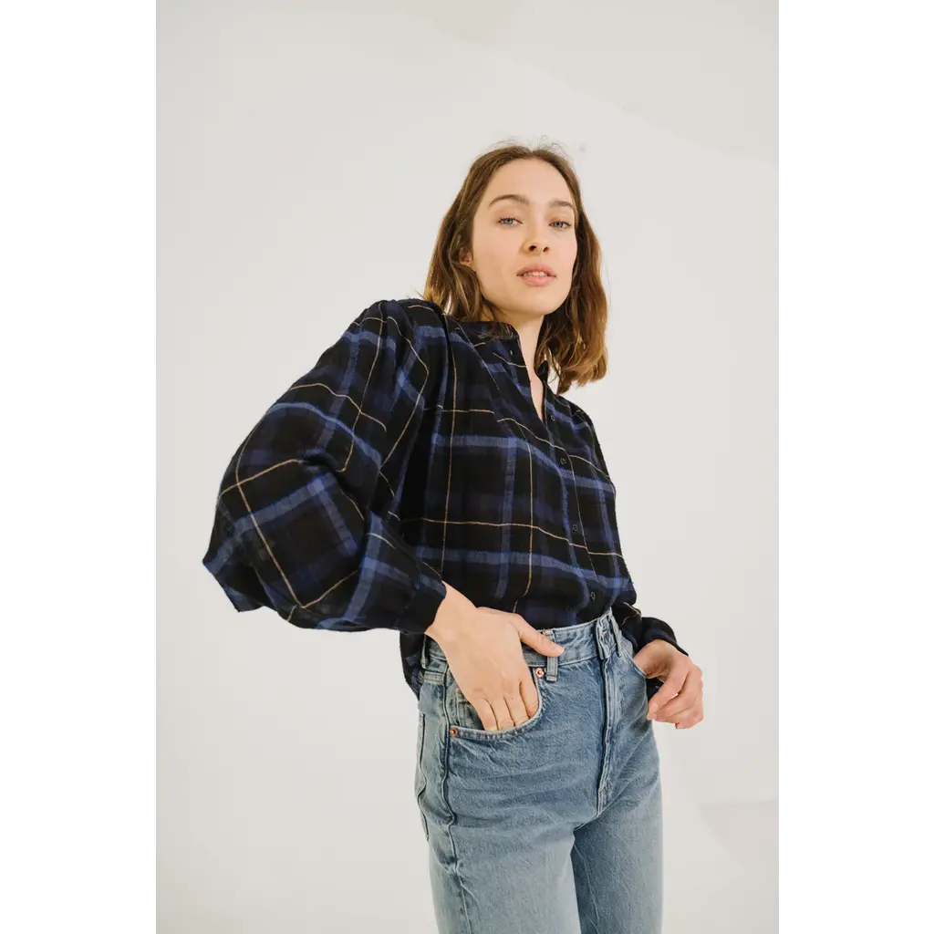 Sacrecoeur blouse Gladis Preston in bleu