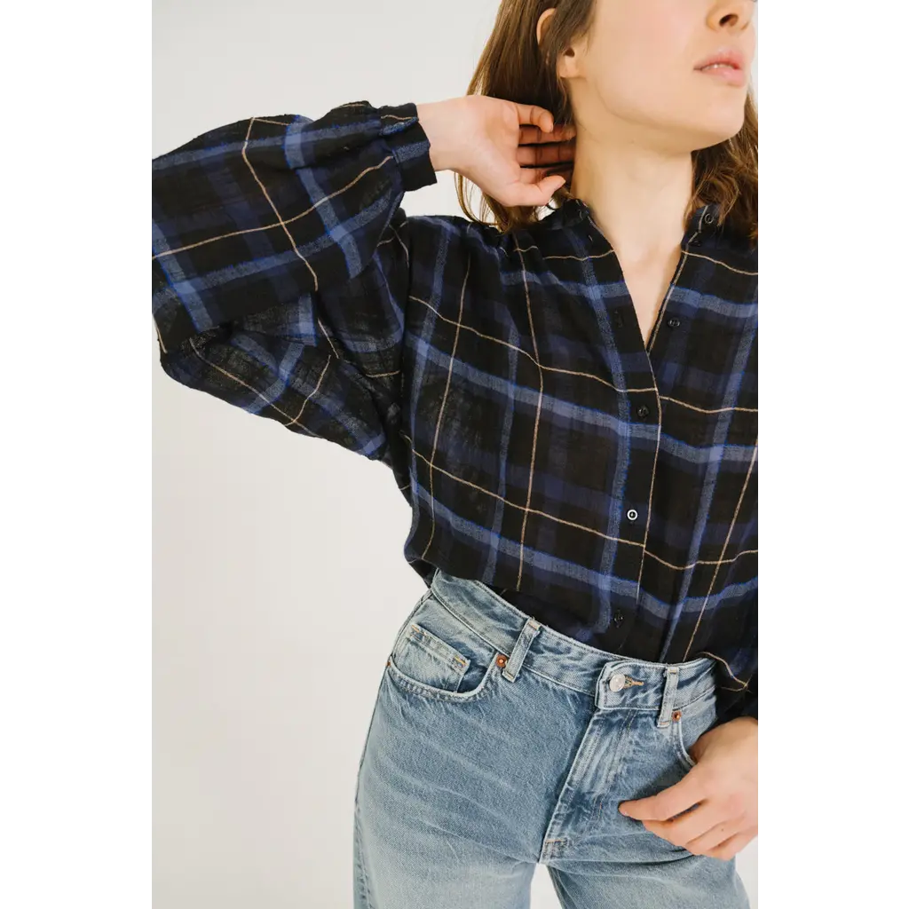 Sacrecoeur blouse Gladis Preston in bleu