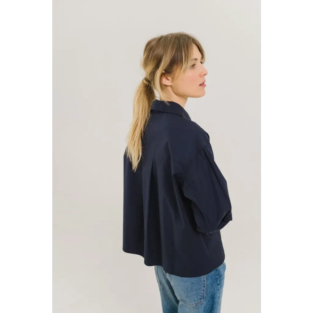Sacrecoeur blouse Andrea in navy