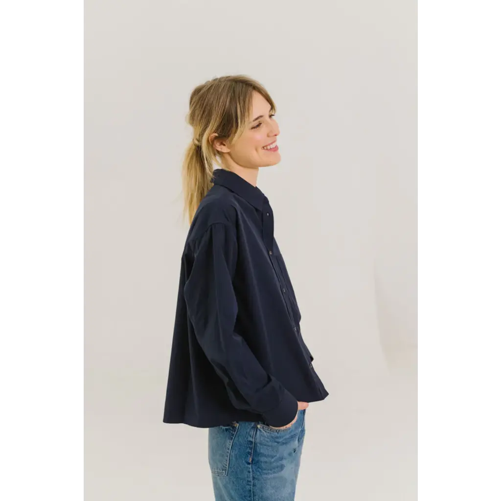 Sacrecoeur blouse Andrea in navy