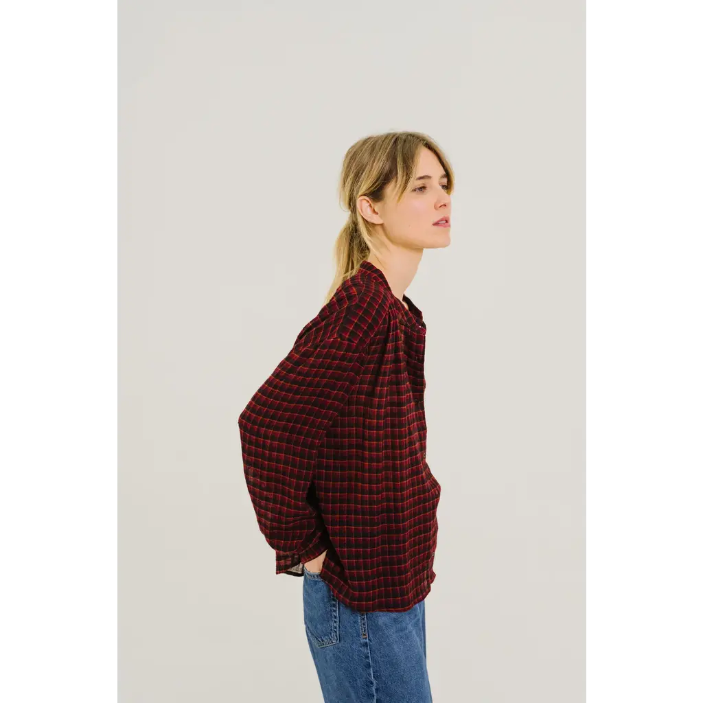 Sacrecoeur blouse Ella Oldham in rouge
