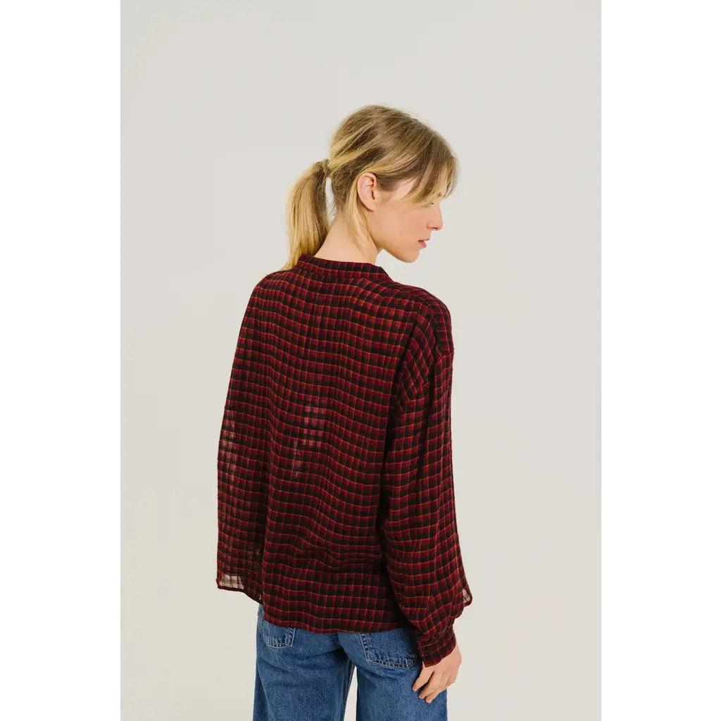 Sacrecoeur blouse Ella Oldham in rouge