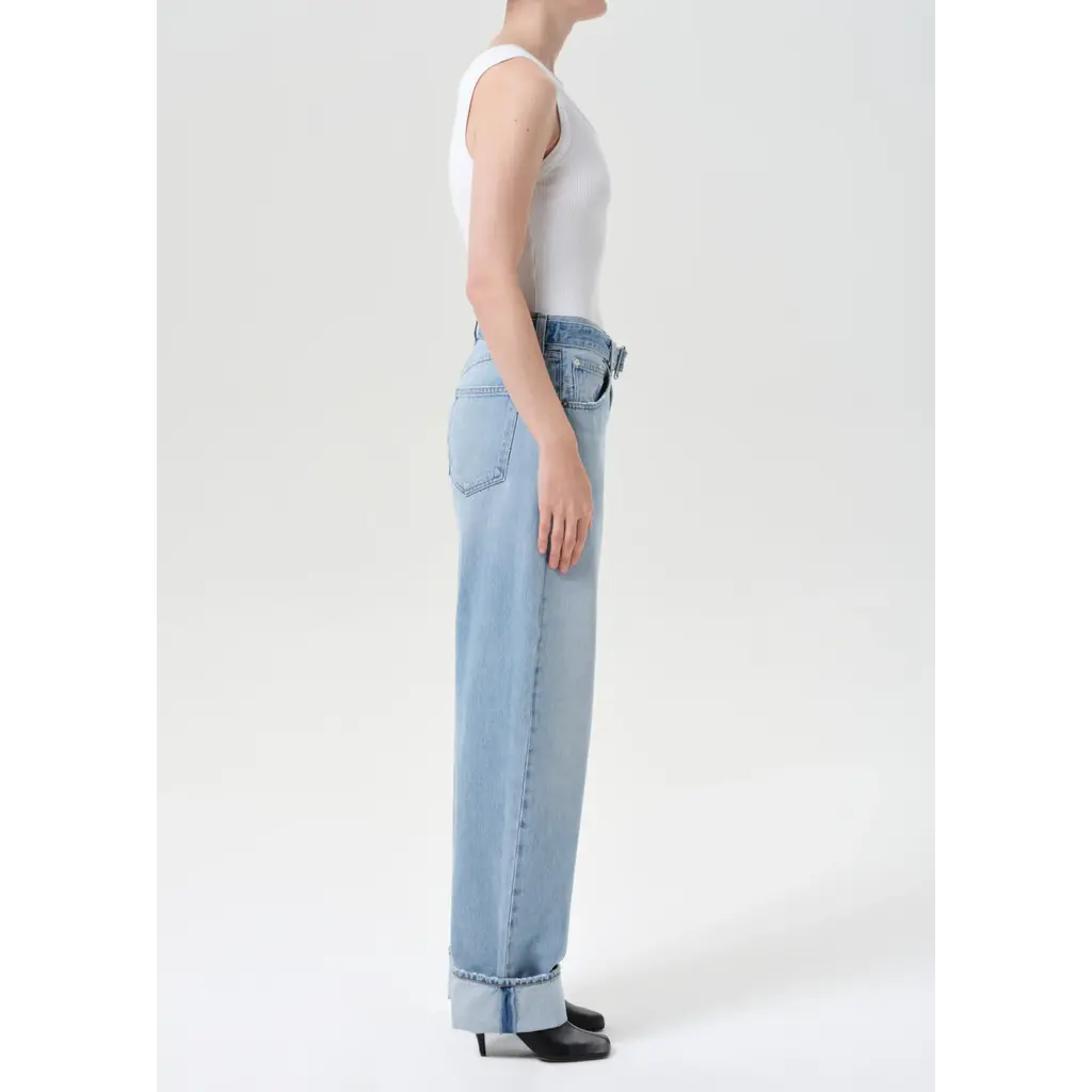 Agolde jeans Cuffed Taper in dew point