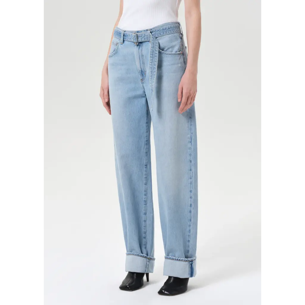 Agolde jeans Cuffed Taper in dew point