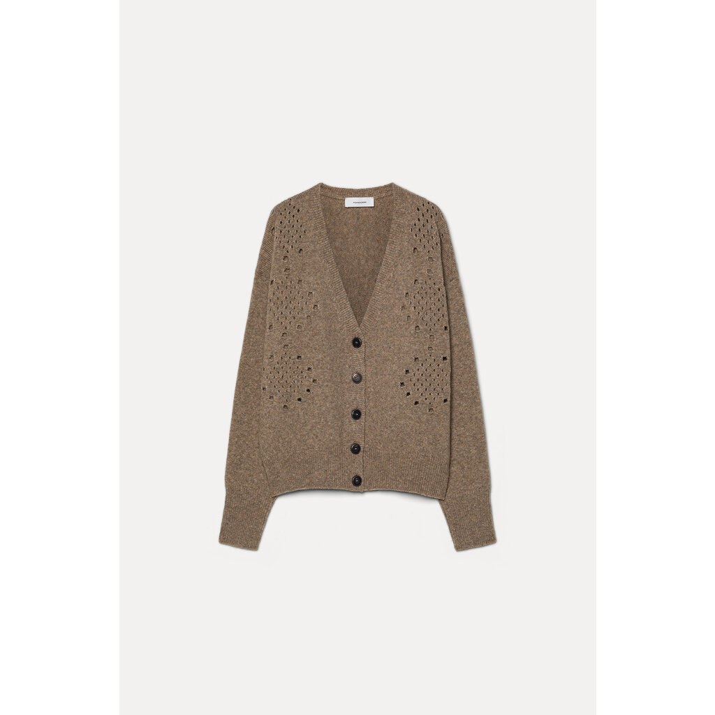 Pomandère vest in 250 dove grey