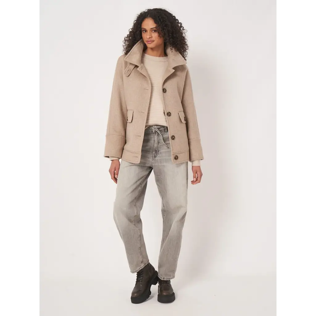 Repeat jas 800242 in dark beige