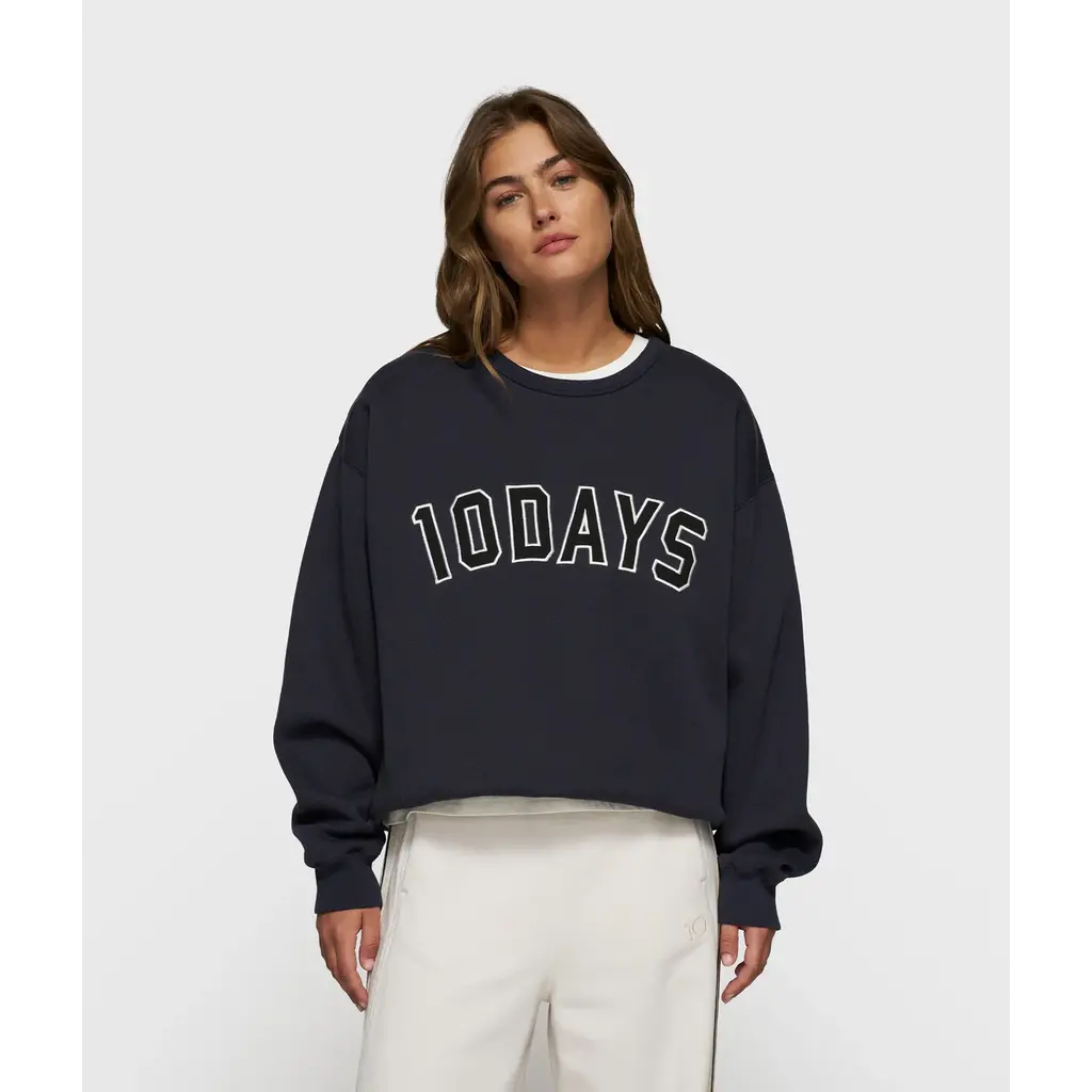 10 Days Statement Sweater in dark navy