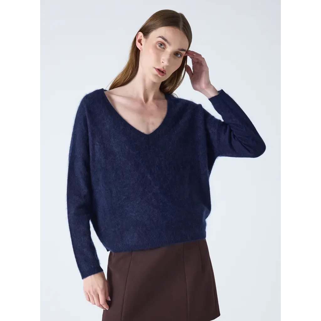 Absolut Cashmere trui Soeli in navy
