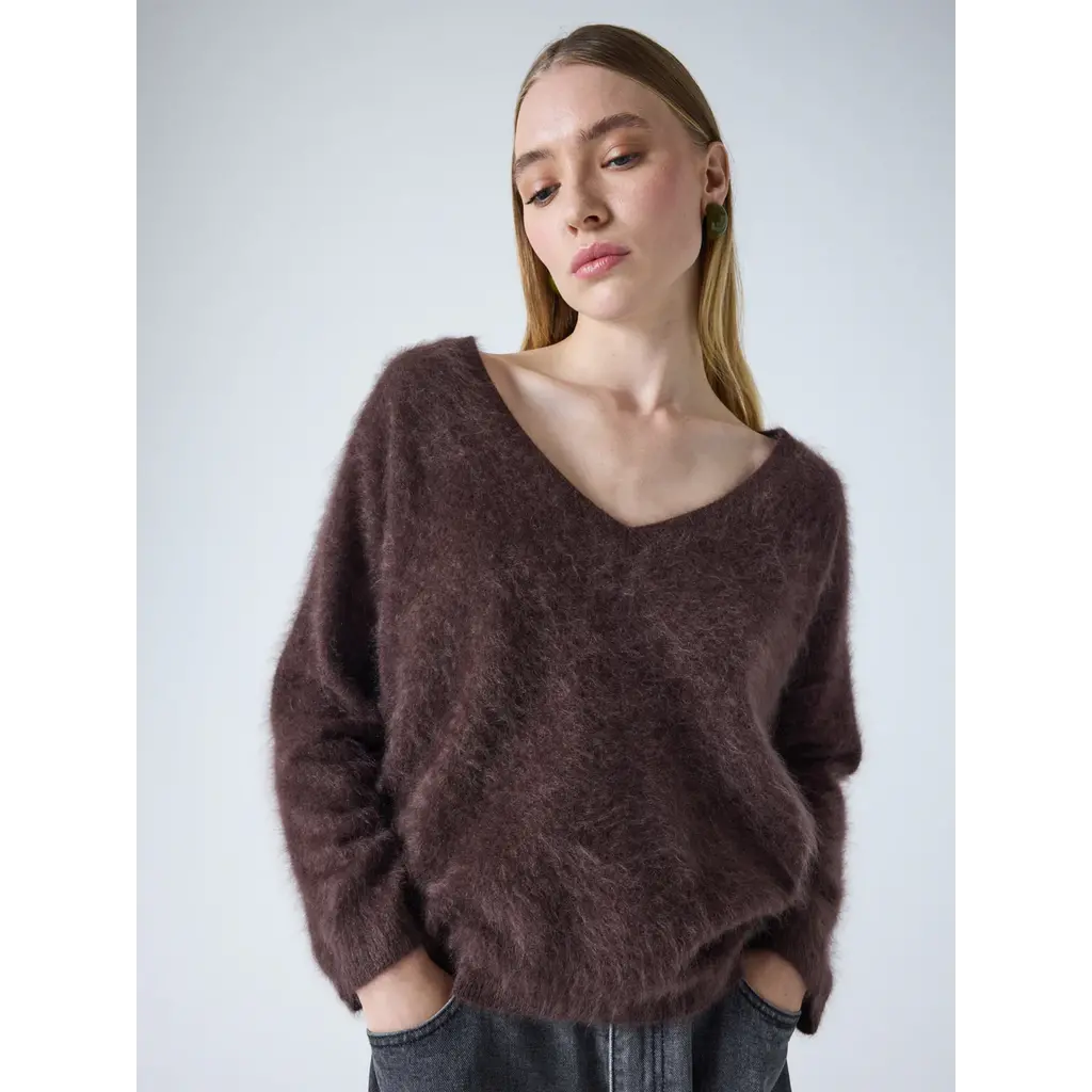 Absolut Cashmere trui Soeli in chestnut