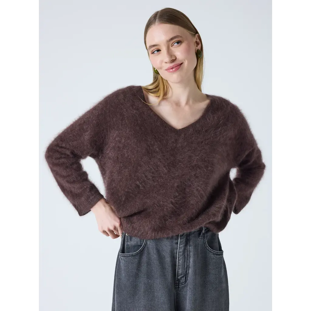 Absolut Cashmere trui Soeli in chestnut