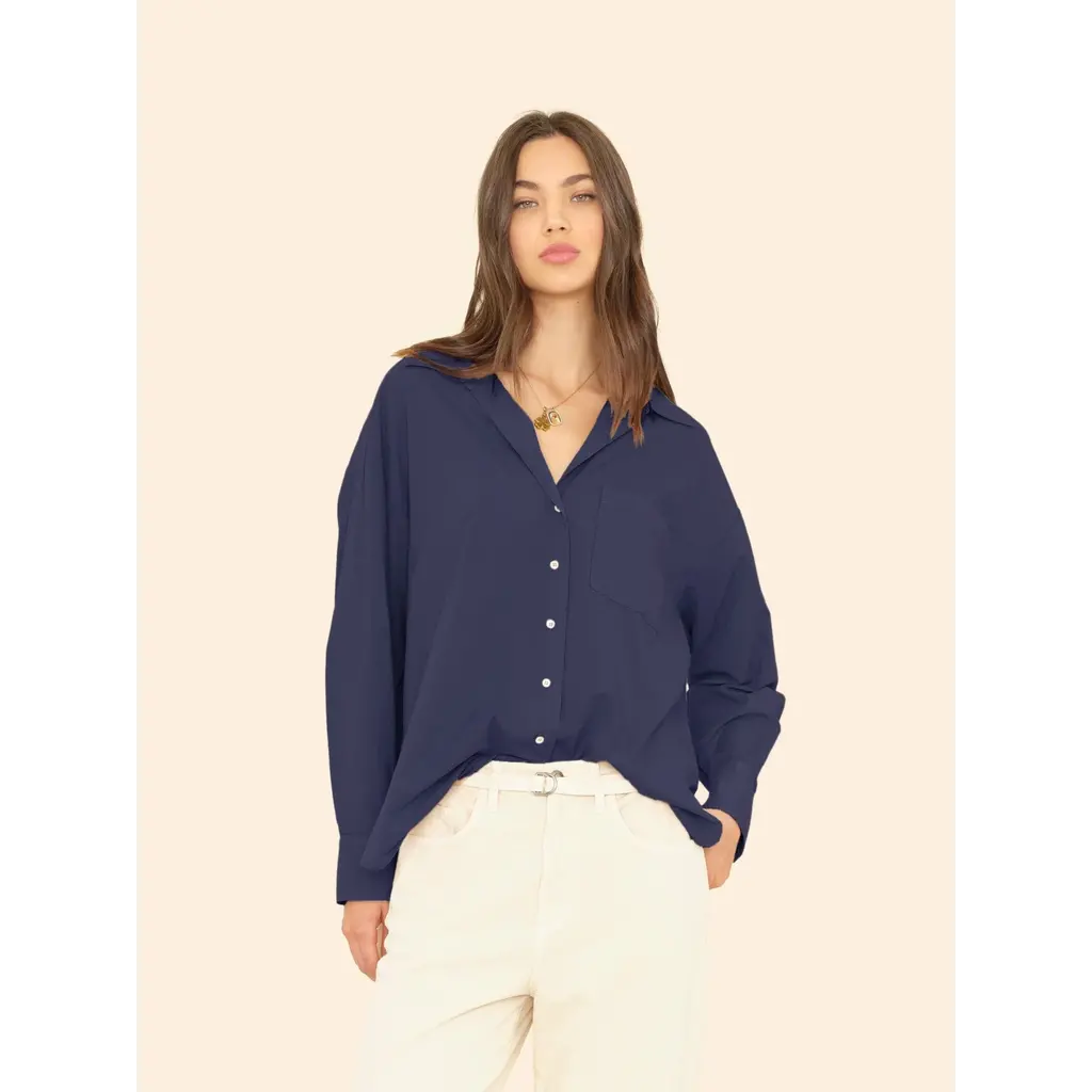 Xírena blouse Sydney in navy