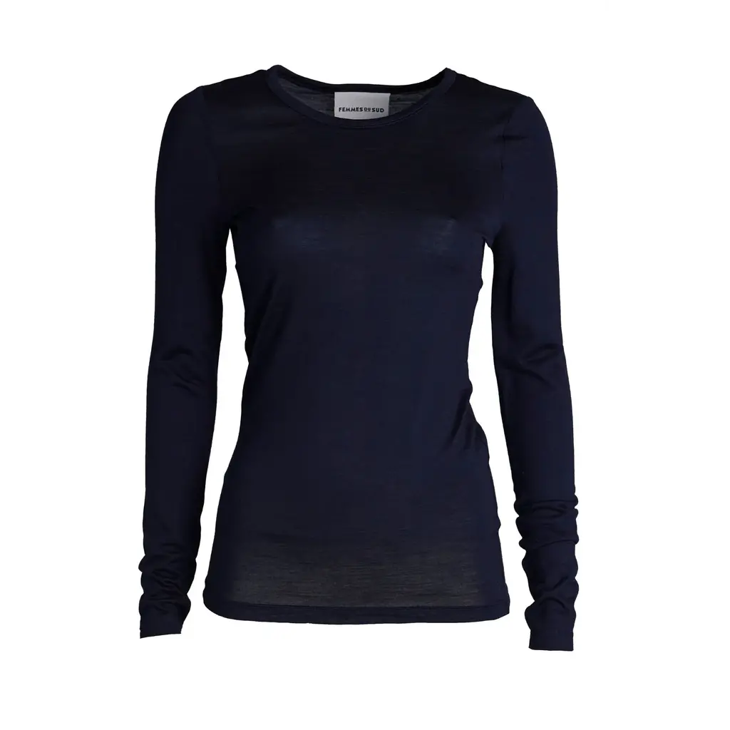 Femmes du Sud top Elita in navy
