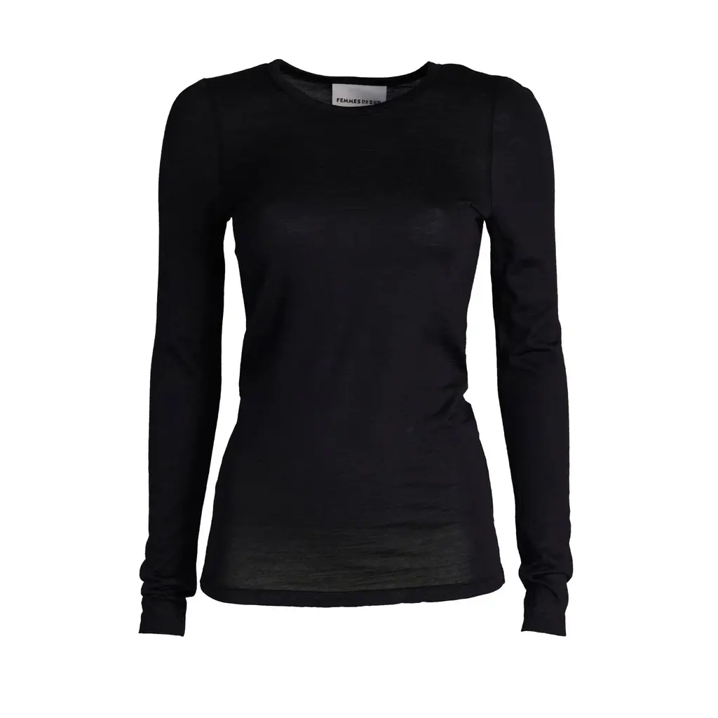 Femmes du Sud top Elita in black