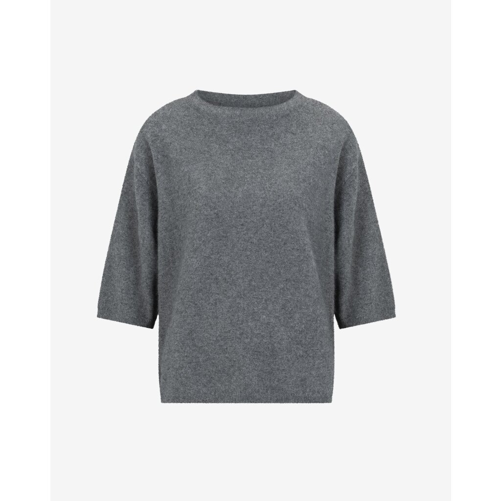 Knit-ted trui Lilly in mid grey