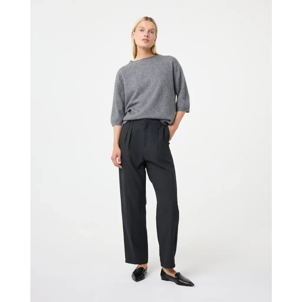 Knit-ted trui Lilly in mid grey