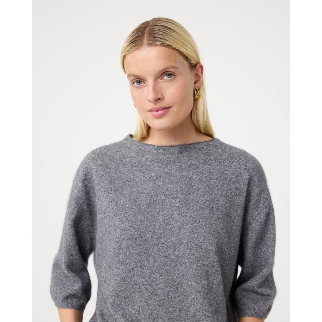 Knit-ted trui Lilly in mid grey