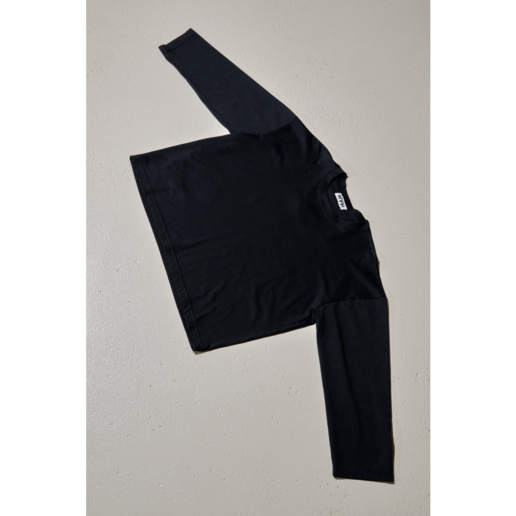 Monique van Heist shirt Box in black jersey