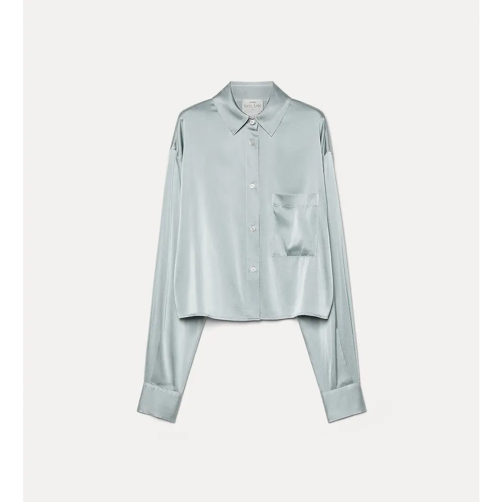 Forte Forte blouse Silk Shirt 14372 in pearl