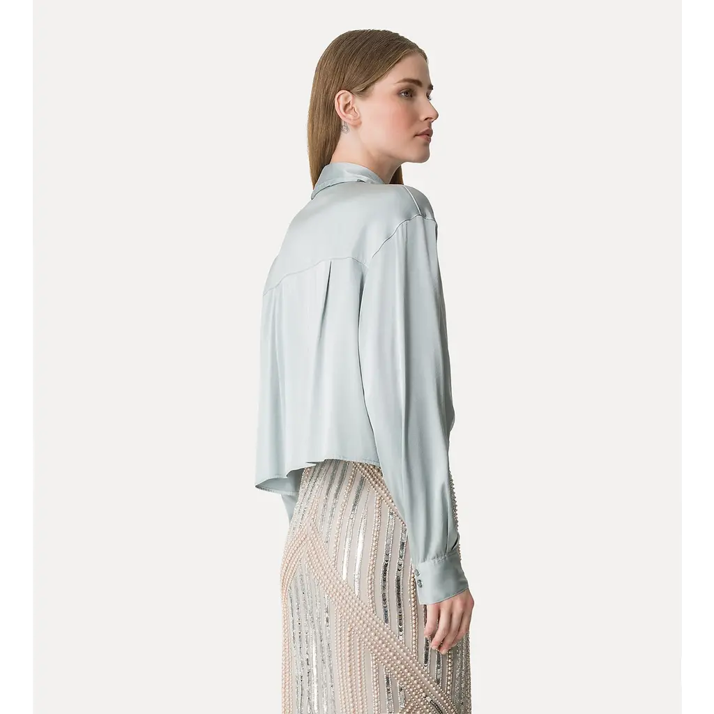 Forte Forte blouse Silk Shirt 14372 in pearl