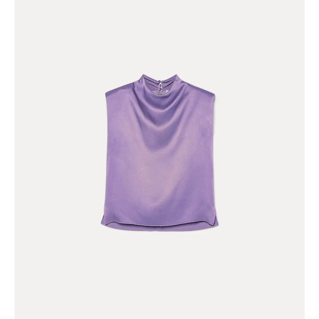 Forte Forte top Crater-Neck Shirt 14369 in lilla