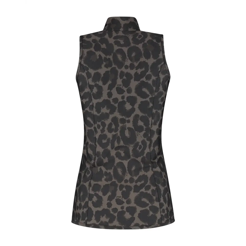 Deblon Sports Rosy Sleeveless Top in leopard cacao
