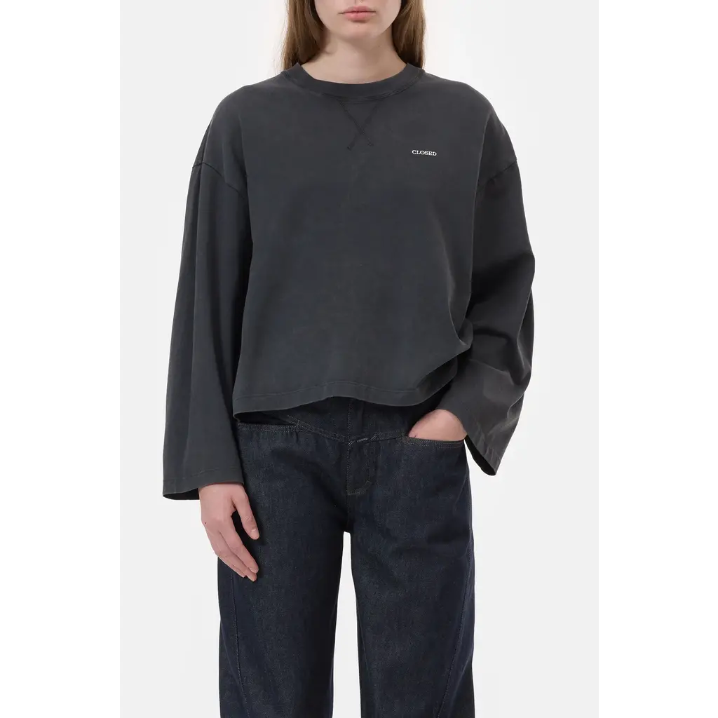 CLOSED t-shirt crewneck in black/100