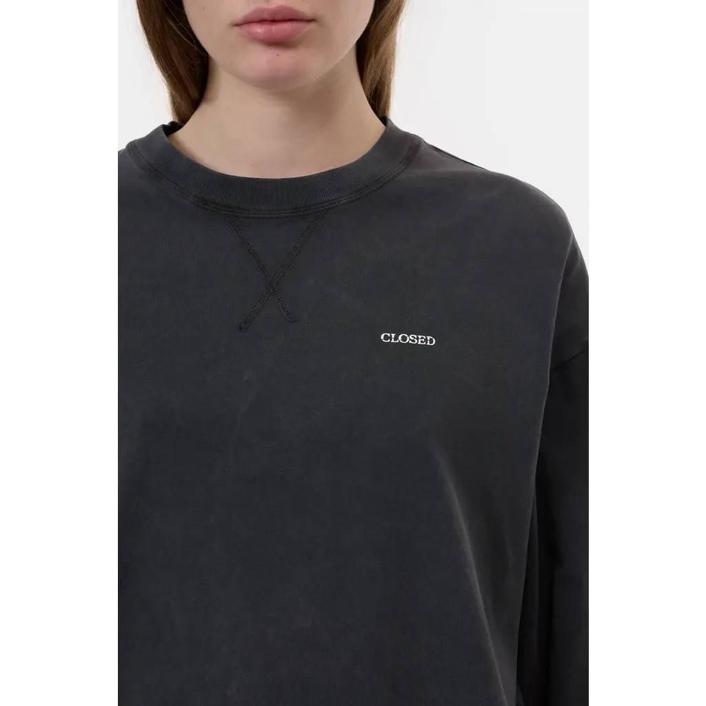 CLOSED t-shirt crewneck in black/100