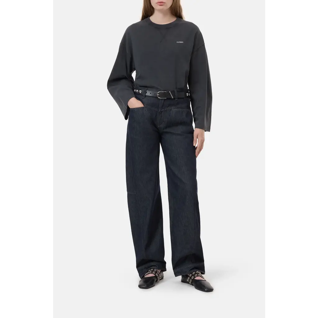 CLOSED t-shirt crewneck in black/100